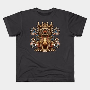 Wood Dragon 05 Kids T-Shirt